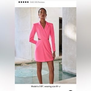 Cut Out Mini Blazer Dress